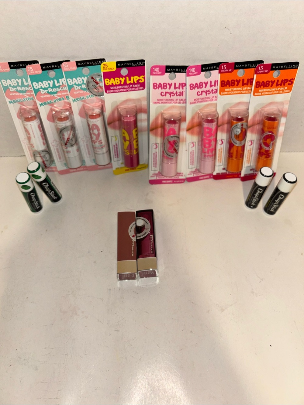 Maybelline Baby Lips Lip Balm Variety Pack - Pink-Bundle-Chapstick-New